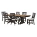 Montrose - 7 Piece Standard Height Dining Set (Table And Six Chairs) - Espresso And Brown