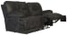 Voyager - Fabric Lay Flat Console Reclining Loveseat - Slate