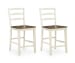 Brinfern - Barstool (Set of 2) - Brown / Antique White