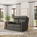 Maxwell - Power Reclining Loveseat With Power Headrests And Lumbar - Cinder