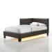 Julesburg - PU Corner Twin Bed - Brown