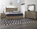 Cool Rustic - California King X Bed With Footboard Storage - Stone Gray