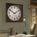 Warehouse - Wall Clock With Grill - Dark Brown