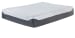 12 Inch Chime Elite - White / Gray- 2 Pc. - Plush Queen Mattress, Adjustable Base - Head & Foot Positioning