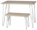 Blariden - Brown/white - Desk W/bench