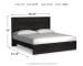 Belachime - King Panel Bed - Black
