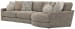 Turner - 2 Piece Sofa Cuddler With Right Side Facing Cuddler - Mushroom
