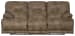 Voyager - Fabric Lay Flat Reclining Sofa - Brandy