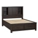 Thornwood Hills - King Bookcase Bed - Dark Brown