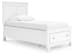 Fortman - Twin Panel Storage Bed - White