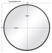 Contemporary Round Mirror - Black Matte