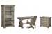 Tinley Park - Writing Desk With Chair, Lateral File And Bookcase - Dove Tail Gray