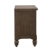 Americana Farmhouse - 2 Drawer Nightstand With Charging Station - Dusty Taupe