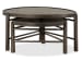 Hadleigh - Shaped Nesting Cocktail Table With 2 Accent End Tables And Demilune Sofa Table - Coffee Bean