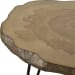 Runay - Wood Slab Side Table - Light Brown