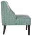 Janesley - Teal/cream - Accent Chair