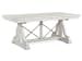Heron Cove - Extendable Trestle Dining Table With 4 Side Chairs And Buffet - Chalk White And Dovetail Gray