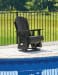 Hyland Wave - Black - Swivel Glider Chair