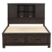 Thornwood Hills - King Bookcase Bed - Dark Brown