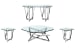 Lenox Square - Octagonal Cocktail Table With 2 End Tables And Sofa Table - Chrome