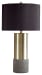 Jacek - Gray / Brass Finish - Metal Table Lamp (Set of 2)