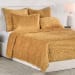Bari - Queen Velvet Quilt - Honey Gold