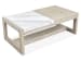 Preston - Rectangular Cocktail Table With End Table - Gallery Buff And Antique Silver