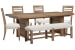 Plum Creek - Extendable Trestle Dining Table With 4 Side Chairs And Bench - Sierra Brown