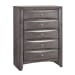Emily - Full Storage 6 Piece Bedroom Set - Weathered Grey