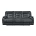 Trinidad - Power Motion Sofa With Power Motion Head Recliner - Pebble Gray