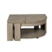 Conrad - Pie Shaped Lift Top Cocktail Table With 2 End Tables And Sofa Table - Stone Harbor Gray