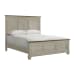 Farmington - King Panel 5 Piece Bedroom Set - Medium Brown And Washed Stone