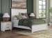 Savonport - Queen Panel Bed - White / Brown