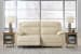 Double Deal - Almond - 2-Piece Power Reclining Loveseat Sectional