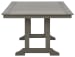 Visola - Gray - Rect Dining Table W/Umb Opt