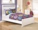 Lulu - White - 7 Pc. - Dresser, Mirror, Full Panel Bed, 2 Nightstands