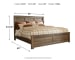 Juararo - King Panel Bed - Dark Brown