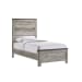 Millers Cove - Twin 3 Piece Bedroom Set With 2 Nightstands - Gray