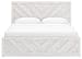 Cayboni - Whitewash - King Panel Bed