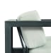 Redondo - Club Chair, No Welt - Cast Silver / Dark Gray