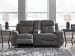 Jesolo - Dark Gray - DBL Rec Loveseat w/Console