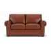 Carson - Leather Loveseat, Nailhead Trim