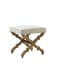 Foot Stool - Linen And Oak