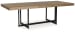 Tomtyn - Light Brown - 7 Pc. - Rectangular Dining Extension Table, 6 Side Chairs