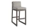 Mozambique - Bar Stool - Beige / Dark Brown
