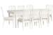 Willowbrook - Extendable Rectangular Dining Table With 8 Side Chairs - Egg Shell White