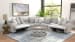 Abraxas - 6 Piece Upholstered Reclining Sectional With 2 Reclining Seats And Storage Console - Moonstruck