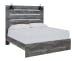 Baystorm - Gray - Queen Panel Bed - Footboard Slat