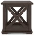 Camiburg - Warm Brown - Square End Table