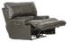 Wembley - Italian Leather Match Power Lay Flat Recliner With Power Adjustable Headrest - Steel